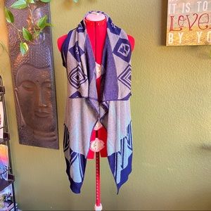 Pink Rose sleeveless cardigan